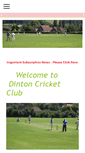 Mobile Screenshot of dintoncricketclub.co.uk